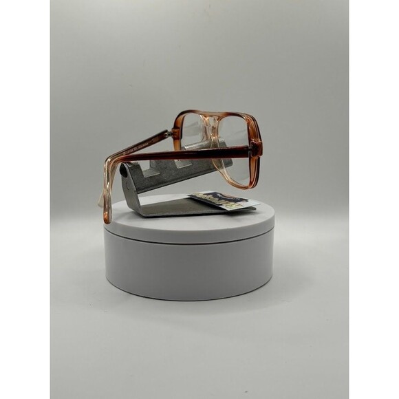 True Vintage Eyeglasses NOS Double Bar Style Brown Fade Frame - Picture 6 of 7
